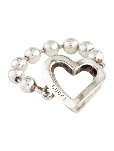 gucci open heart ring